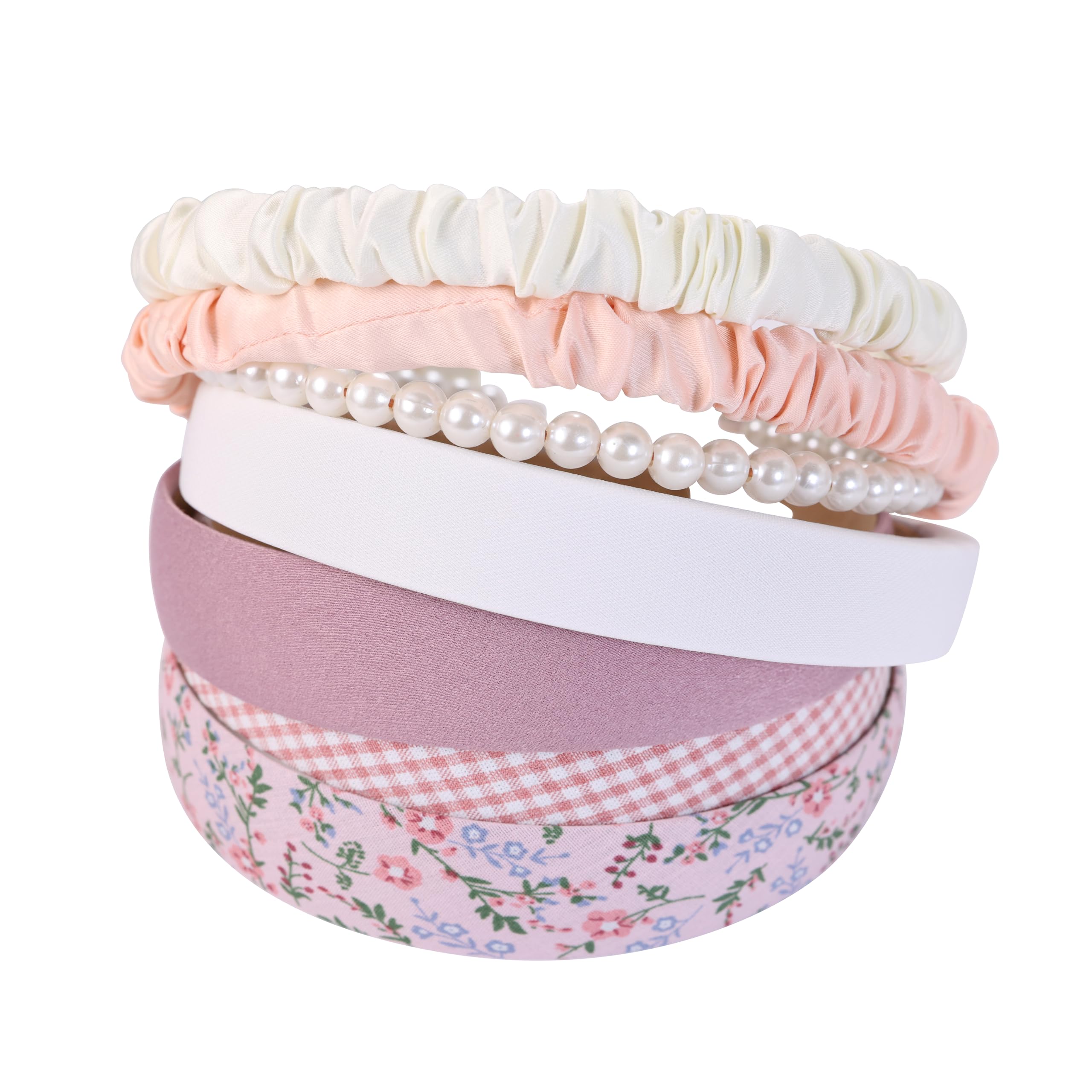 Eleilians vintage wide headband styling for retro looks.