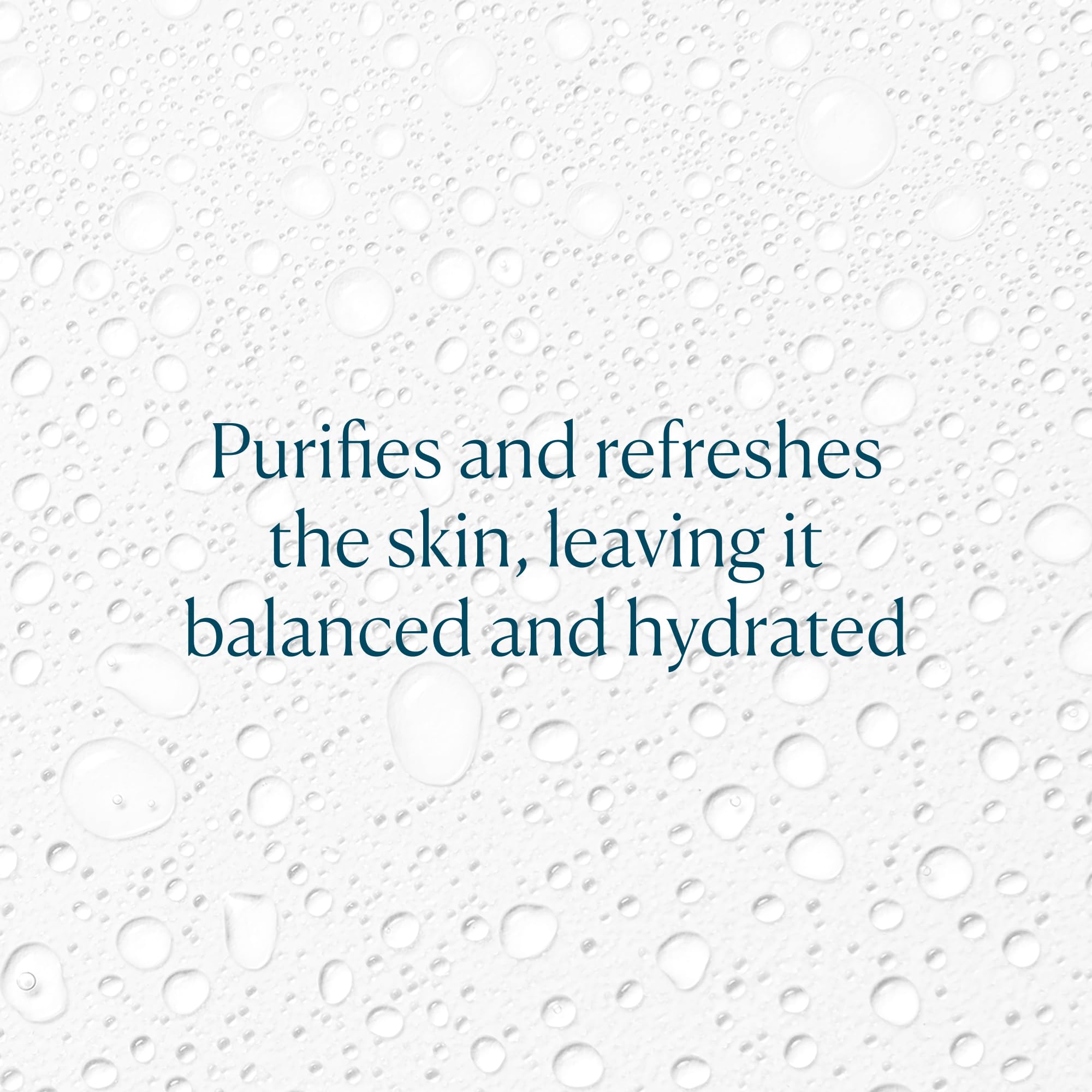 Application close-up showing toner smoothing onto clean skin.