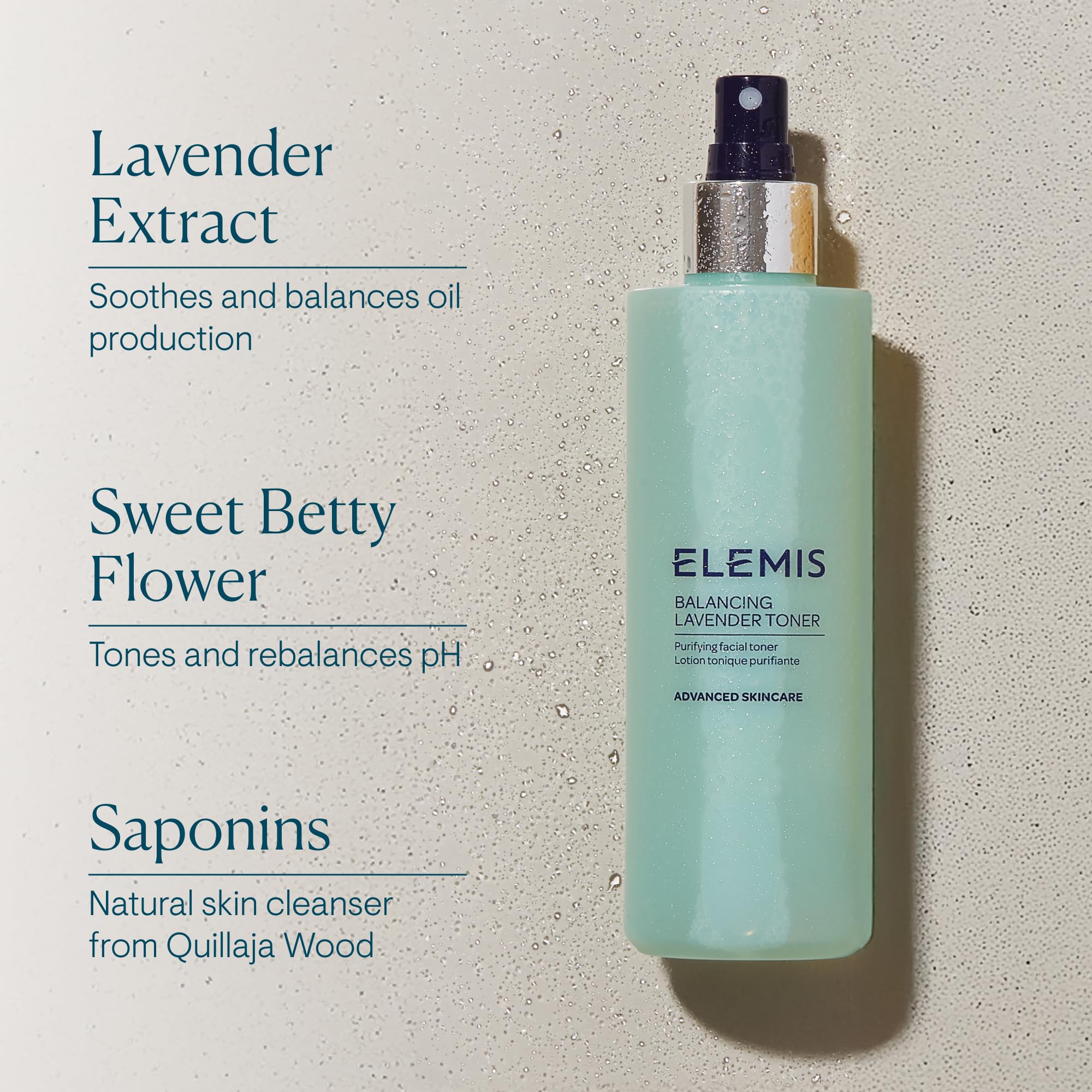 Toner demonstrates first hydration layer on the skin before moisturizer.