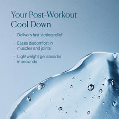 ELEMIS menthol cooling sensation close-up soothes neck and shoulders.