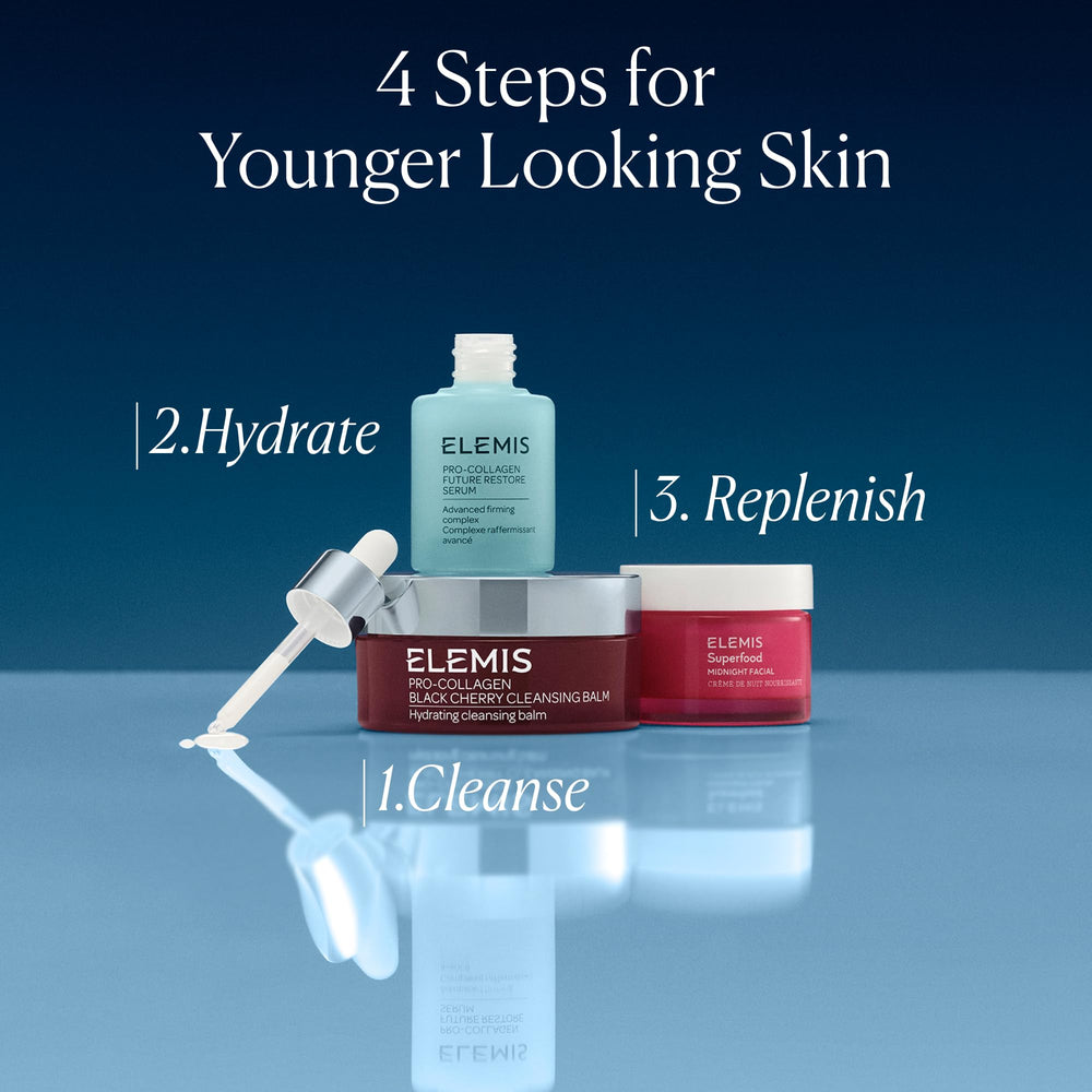ELEMIS Midnight Facial camu-camu ingredient closeup highlights vitamin C for brightening overnight benefits.