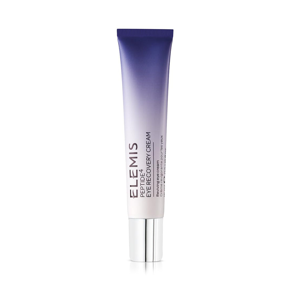 ELEMIS Peptide4 Eye Recovery Cream tube delivering refreshing under-eye hydration.