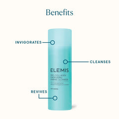 Elemis Pro-Collagen Energising Marine Cleanser in use on face for daily purification and refreshment.