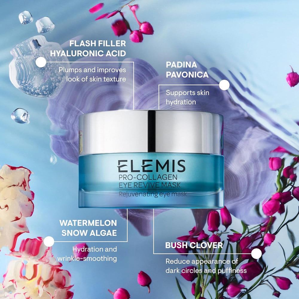 Elemis cooling gel helps reduce puffiness around the eyes.