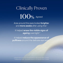 Elemis eye mask used overnight for hydration and smooth appearance.