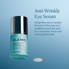 Elemis Pro-Collagen serum swirl illustrating smooth texture for eye area