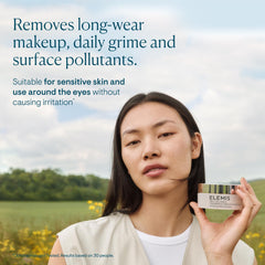 Hand massage with Elemis cleansing balm illustrating luxurious daily ritual