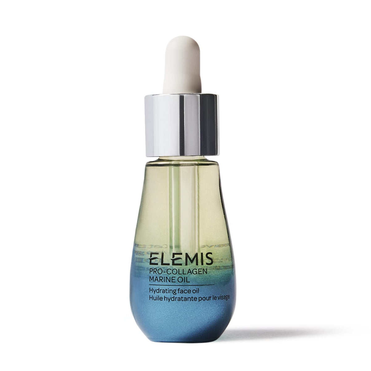 ELEMIS Pro-Collagen Marine Oil 15ml bottle for lightweight hydration and smoother texture.