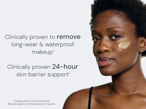 ELEMIS Pro-Collagen Rose Cleansing Balm shown during facial massage for cleansing and relaxation.