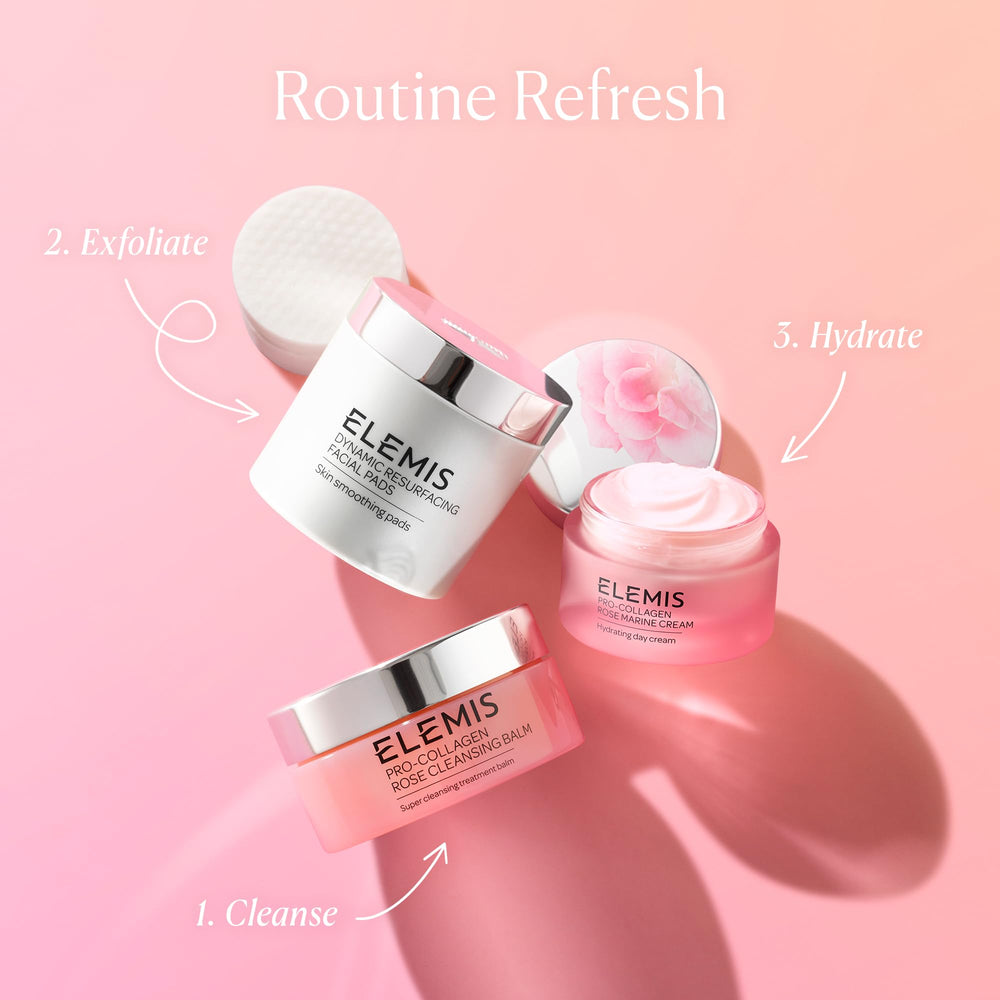 ELEMIS packaging image conveys premium skincare and simple daily ritual.