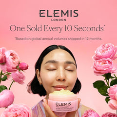 ELEMIS Pro-Collagen Rose Cleansing Balm detail shows English Rose Oleo Extract for soothing care.