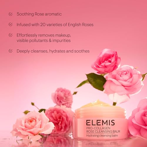 ELEMIS Pro-Collagen Rose Cleansing Balm texture close-up highlights velvety balm.