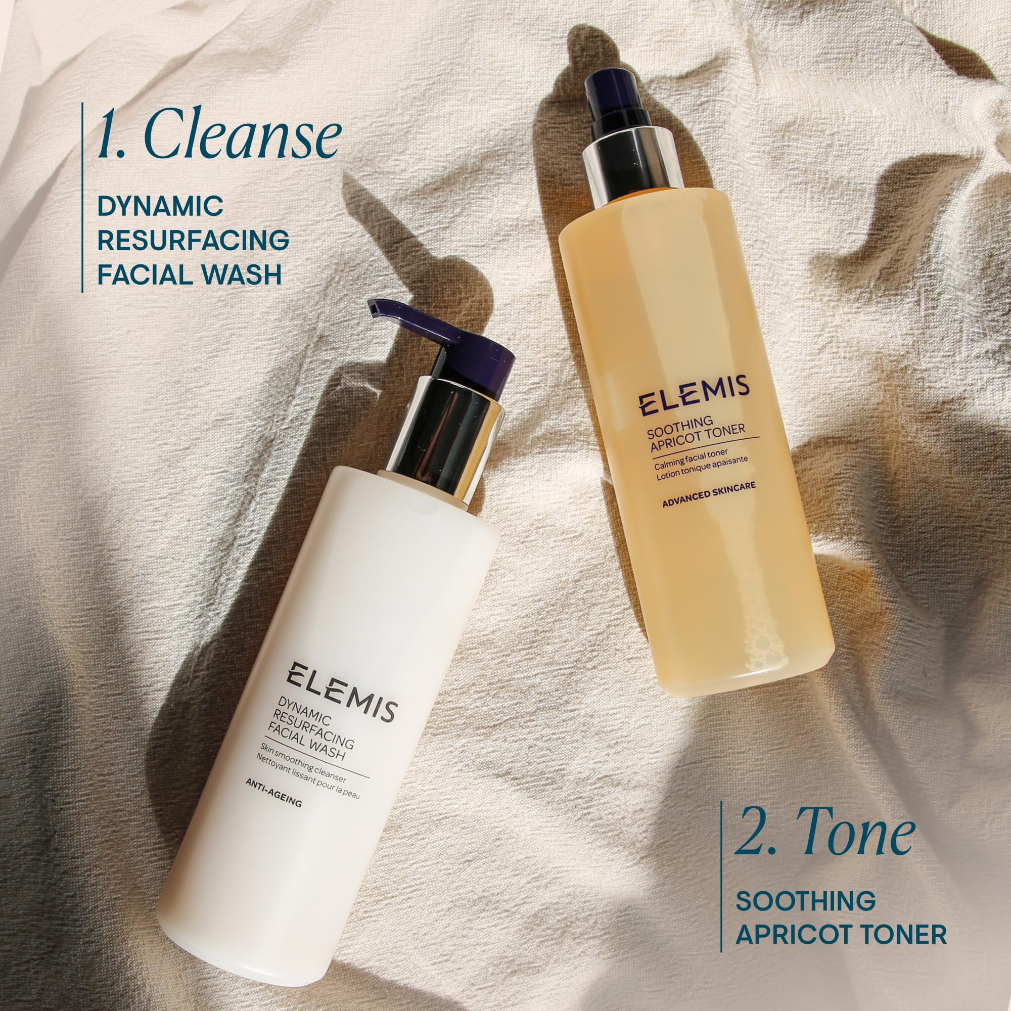 ELEMIS product shot with spritz nozzle, fine mist delivering instant refreshment.