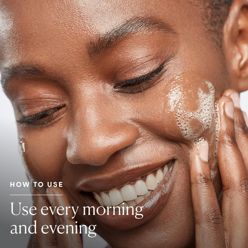 ELEMIS Superfood Facial Wash ingredients close-up featuring prebiotics and superfoods.
