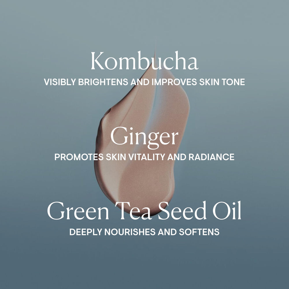 ELEMIS Superfood Glow Priming Moisturizer ingredients closeup highlights nourishing botanicals