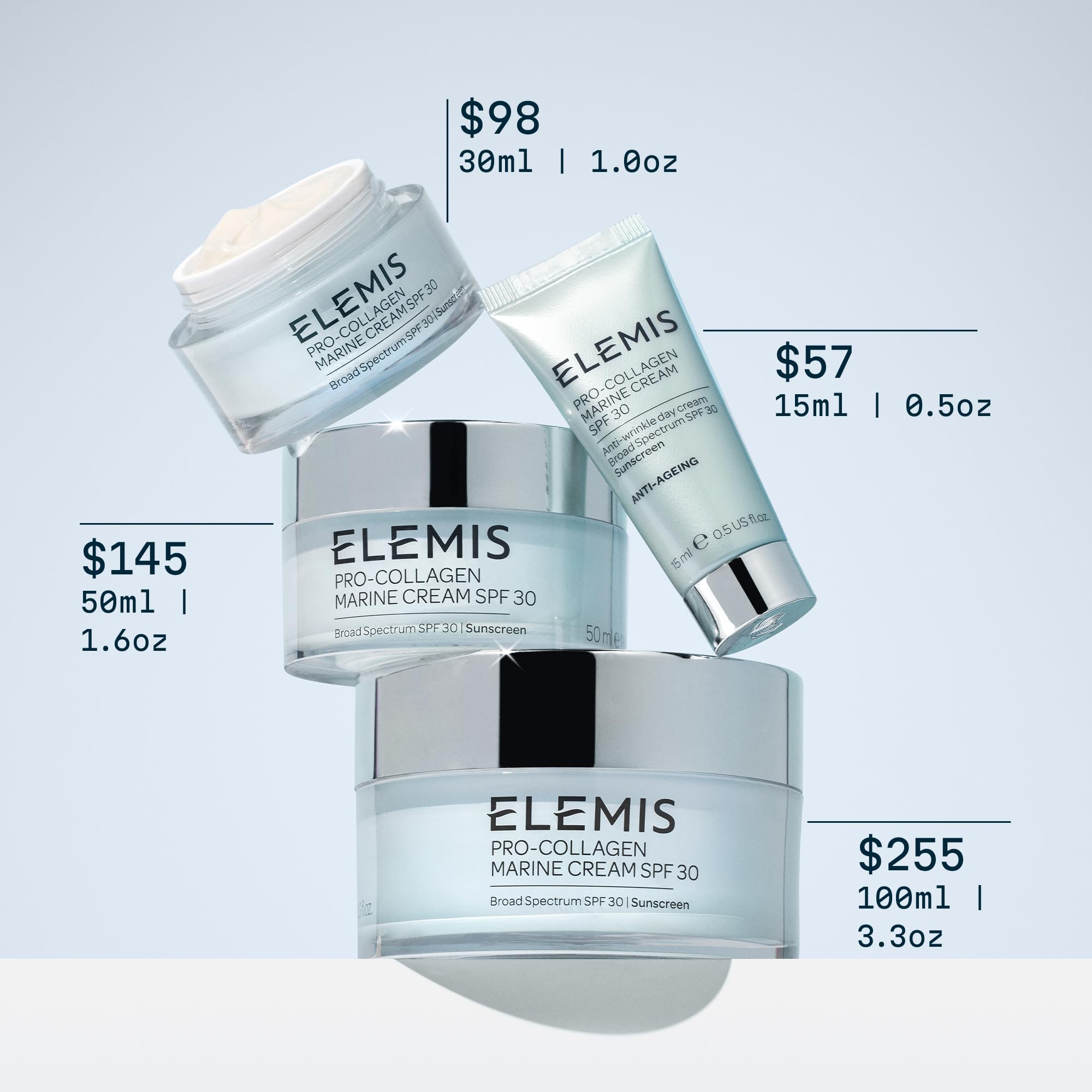 Elemis Pro-Collagen Marine Cream SPF 30 nourishes winter skin with hydration.