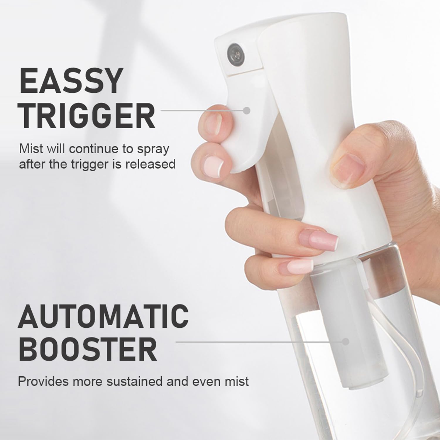 ELEMSY ergonomic design fits comfortably for long styling sessions