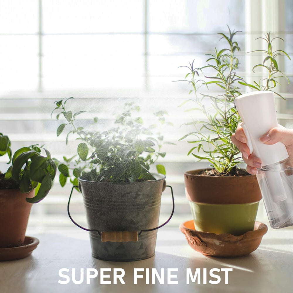 ELEMSY bottle sprays upside down for flexible styling and cleaning tasks