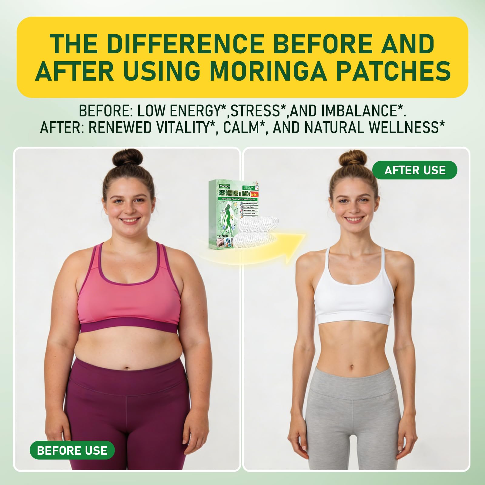 elesysy moringa patch application area focusing on quick adhesion
