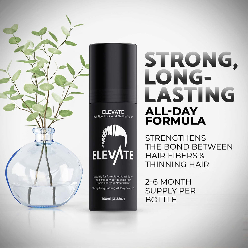 Elevate nebulización de fijación, spray ligero para cabello con control durante el día.