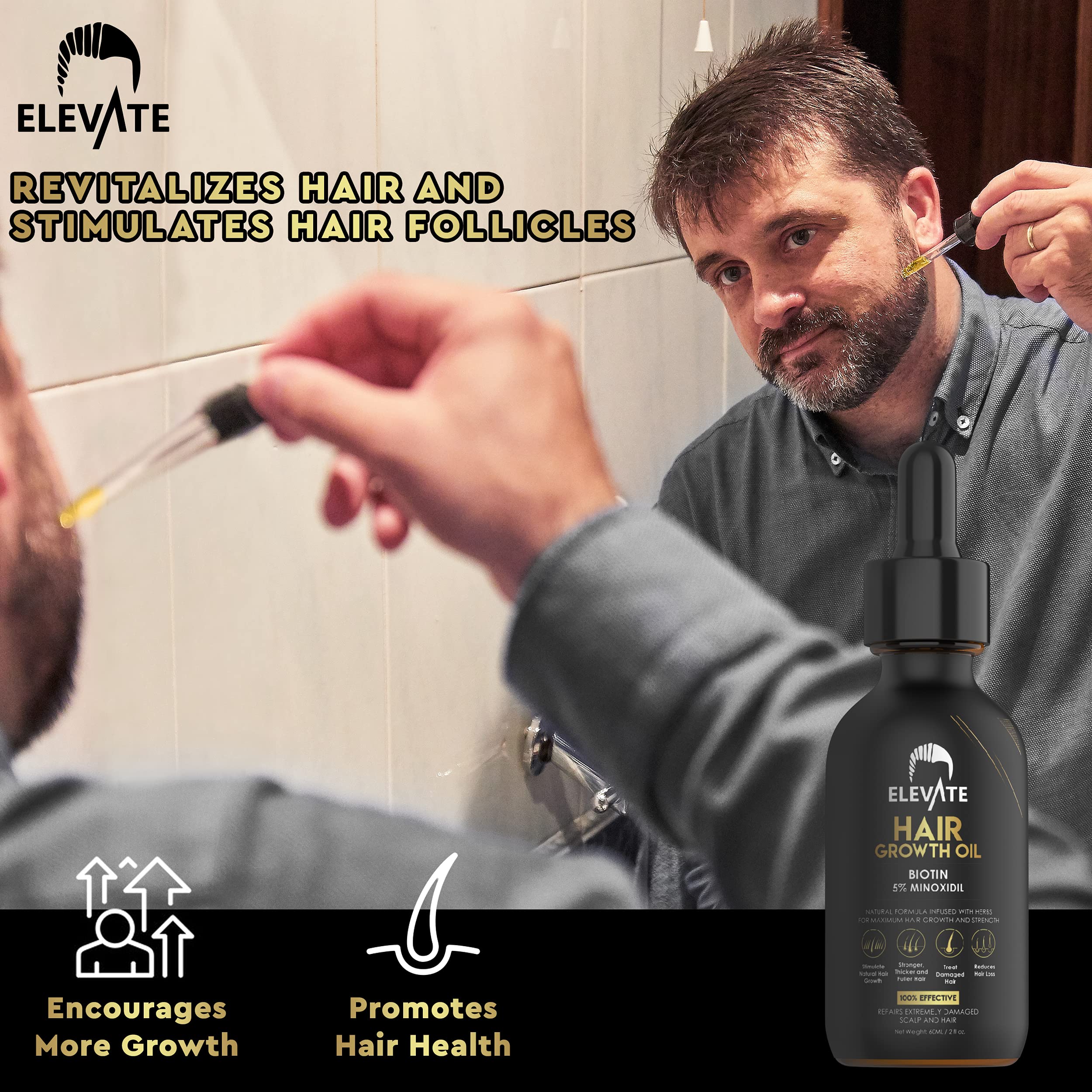 Elevate masaje capilar: mejora la densidad con uso regular.