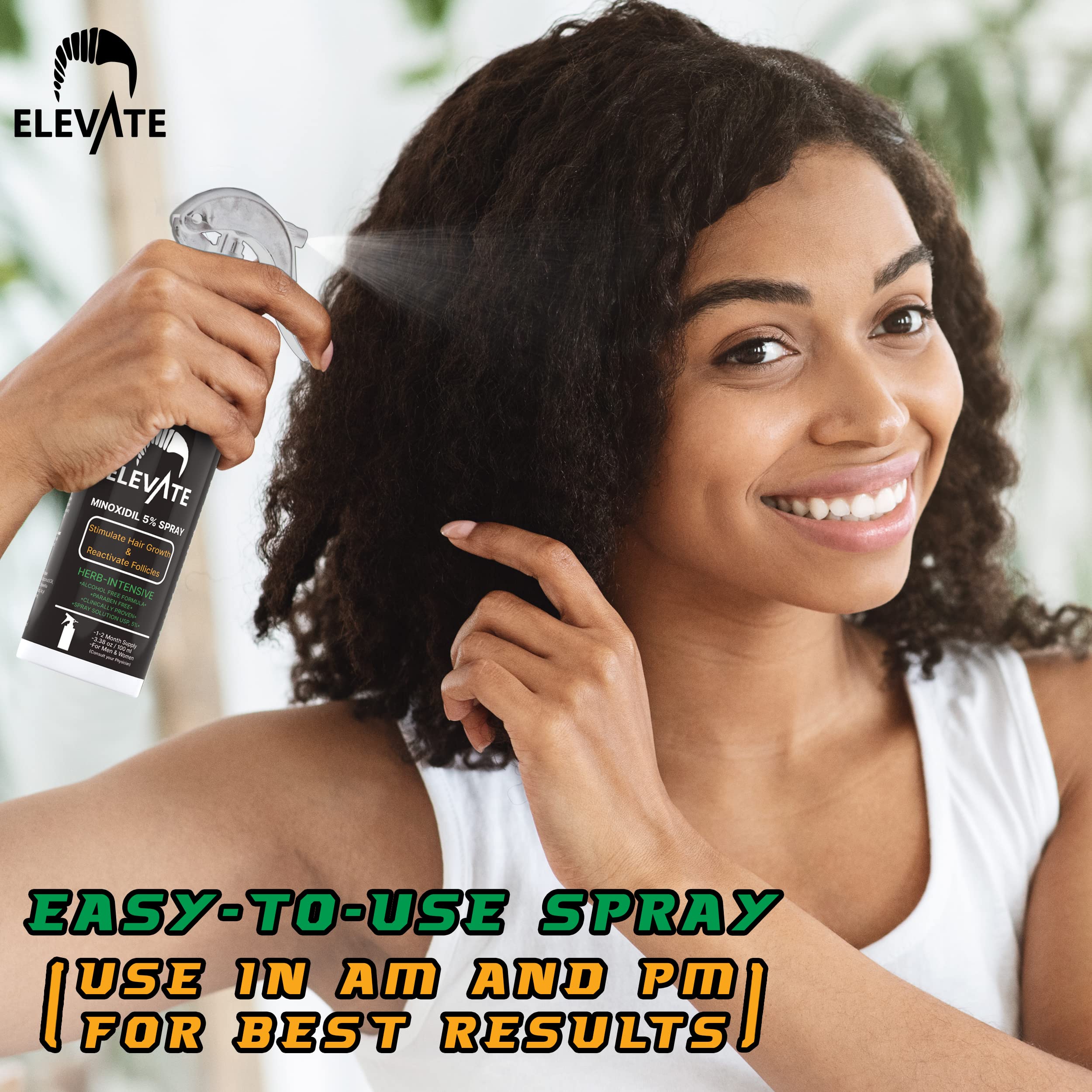 Elevate Minoxidil, aplicación dos veces al día para resultados consistentes