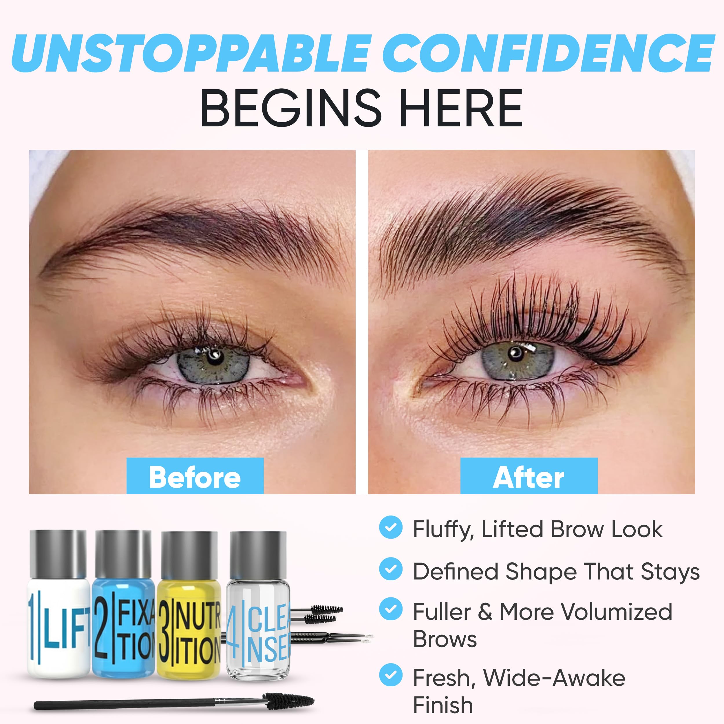 Elevate The Beauty Brow Lamination Kit in case for easy storage and travel