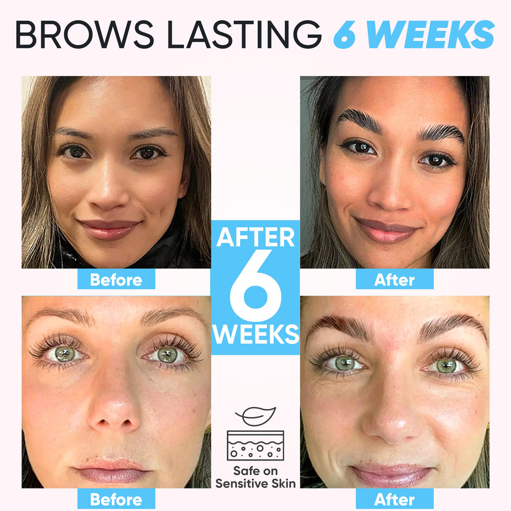 Four-step brow lamination process with Elevate The Beauty kit