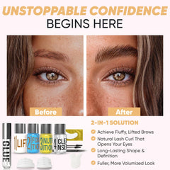 Elevate the Beauty eyebrow lamination kit instructions sheet with clear step-by-step guidance.