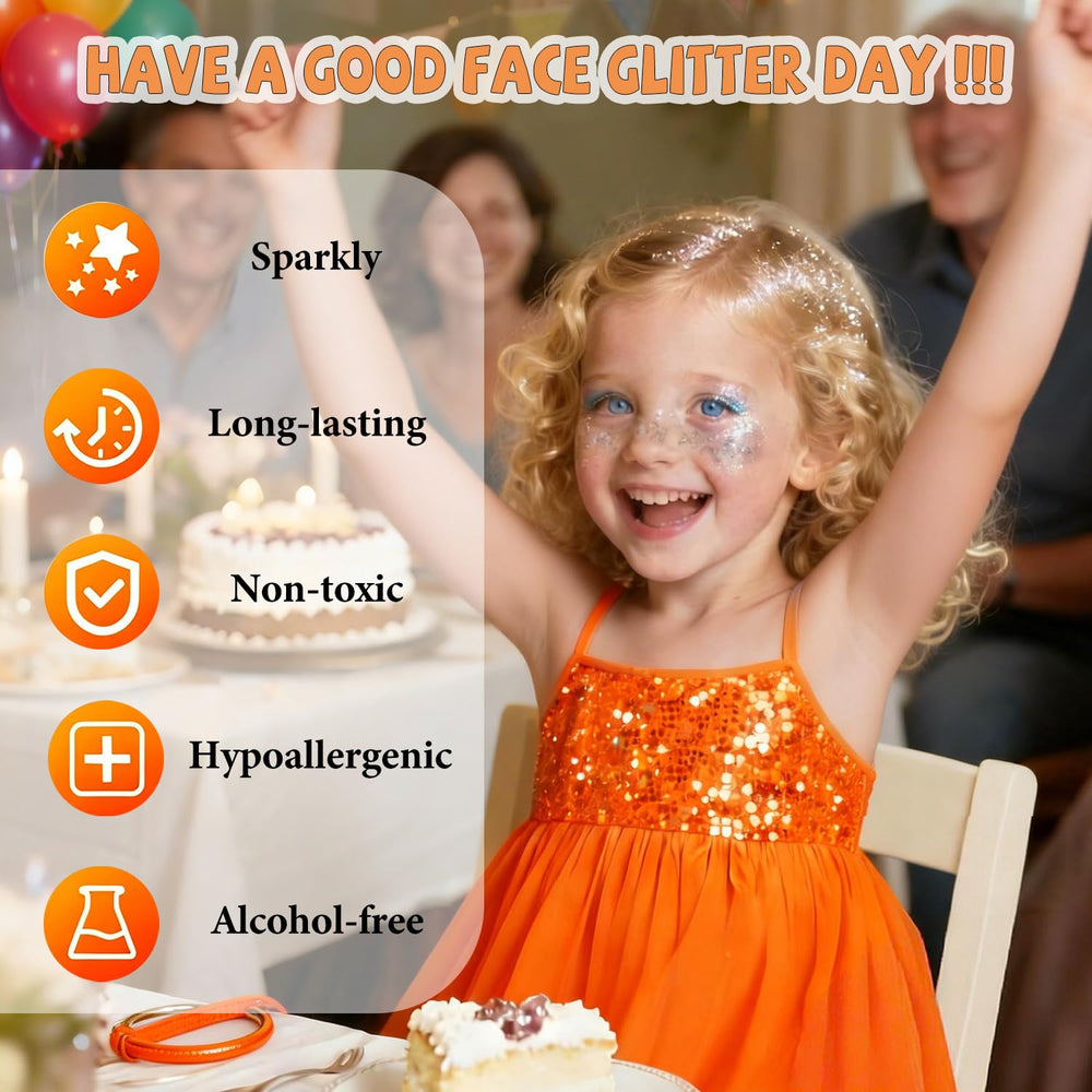 ELEVAVE Body Glitter heart shapes create playful accents for kids' looks