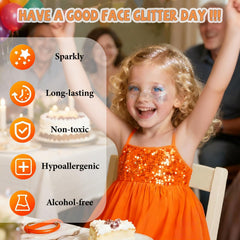 ELEVAVE Body Glitter heart shapes create playful accents for kids' looks