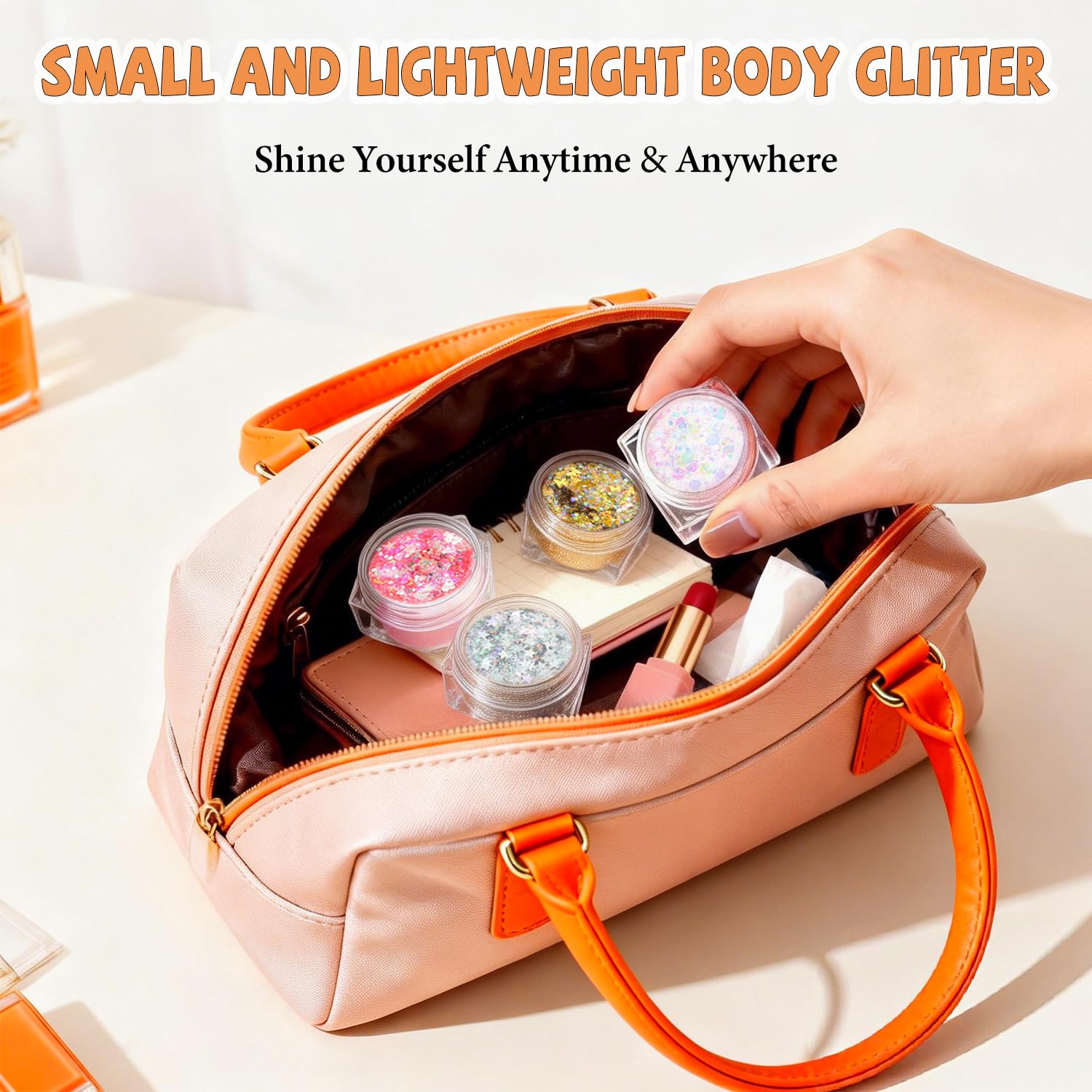 ELEVAVE Body Glitter star shapes for bold stage makeup and lasting shine