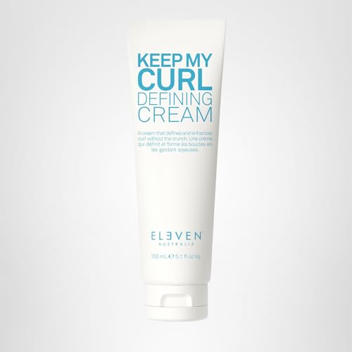 Label notes cruelty-free vegan paraben-free formula for ELEVEN AUSTRALIA Keep My Curl Defining Cream