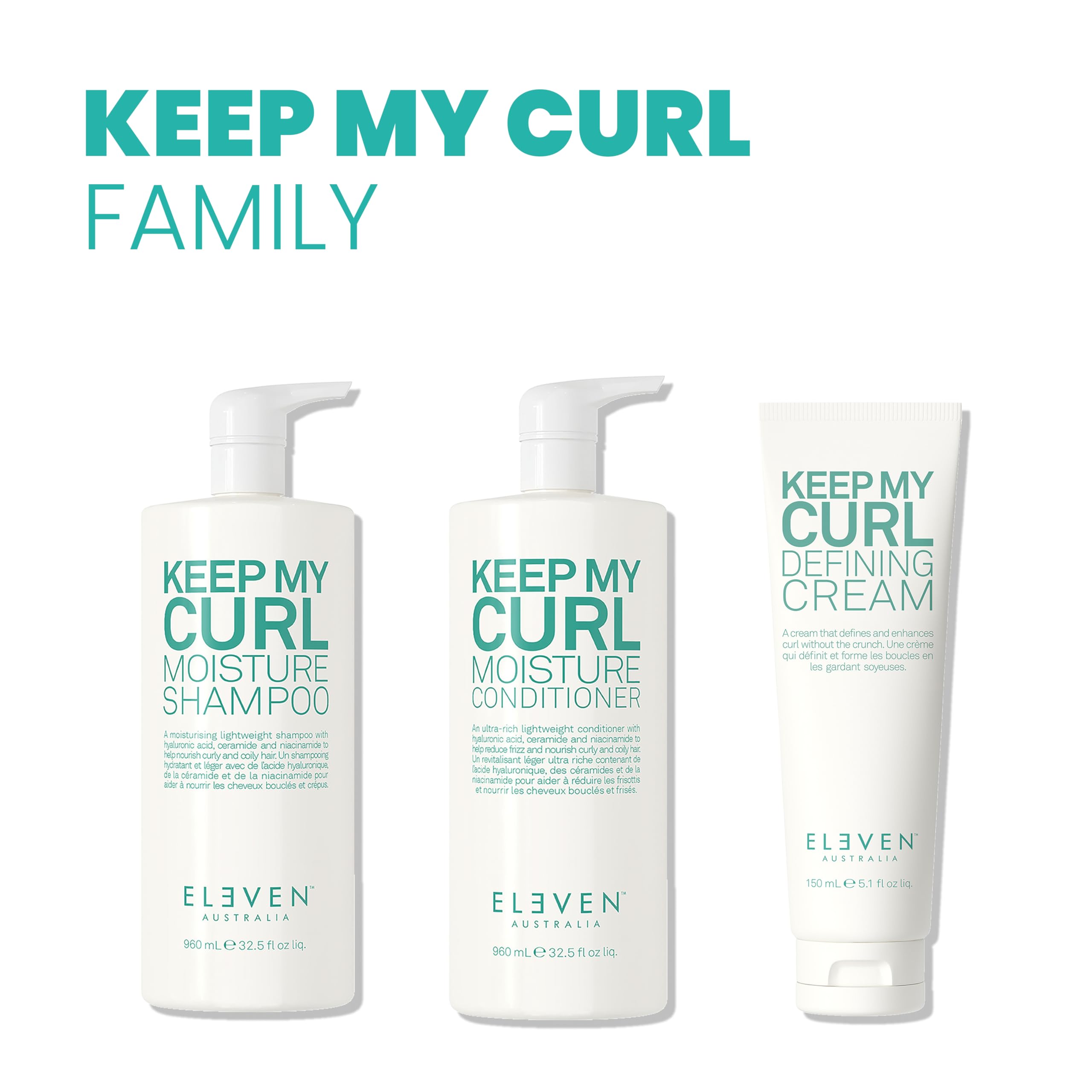 Creamy texture close-up of ELEVEN AUSTRALIA Keep My Curl Defining Cream