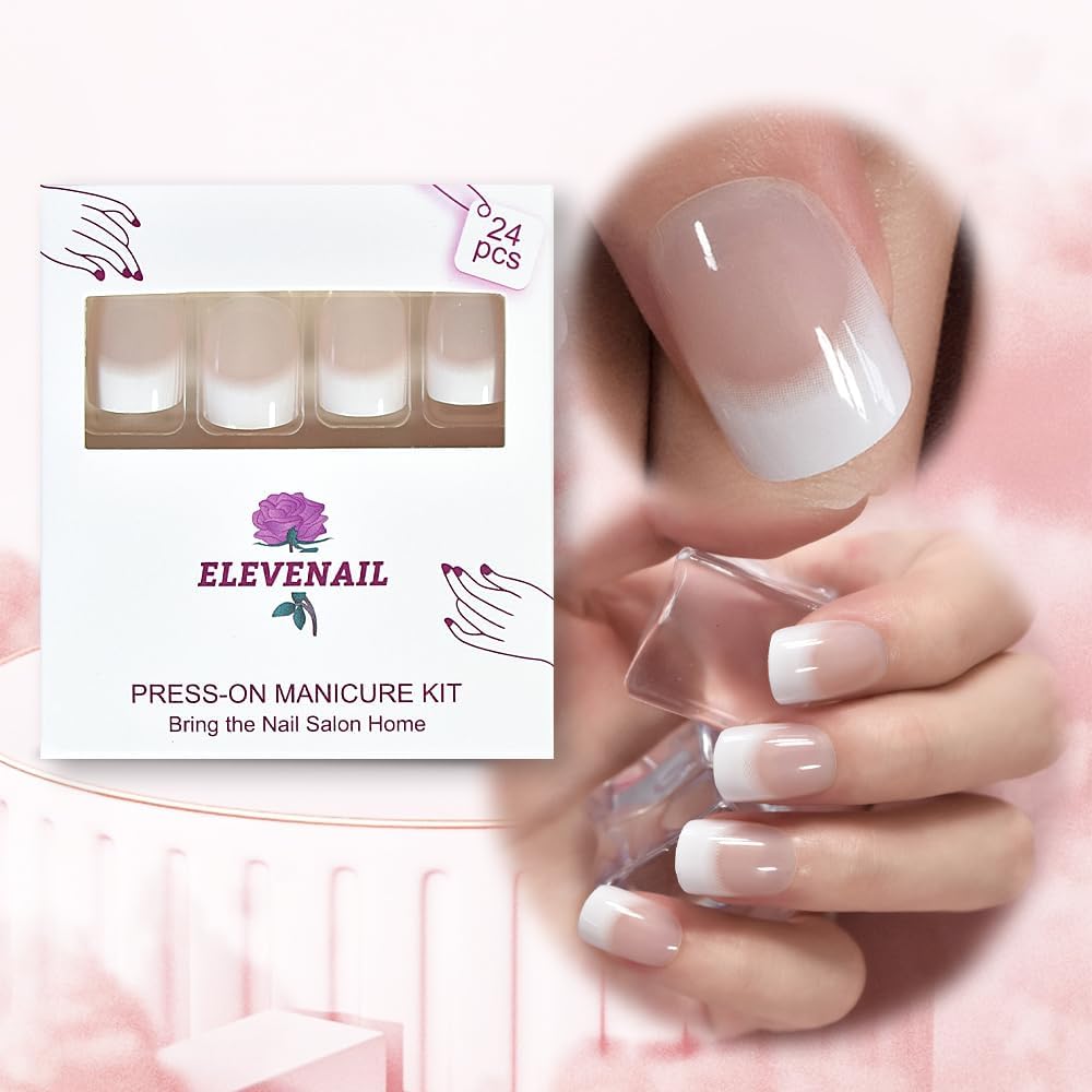 Elevenail non-toxic ABS material nails for safe, reusable wear.