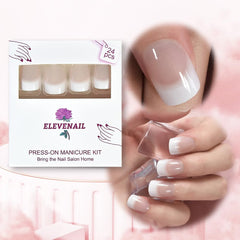 Elevenail non-toxic ABS material nails for safe, reusable wear.