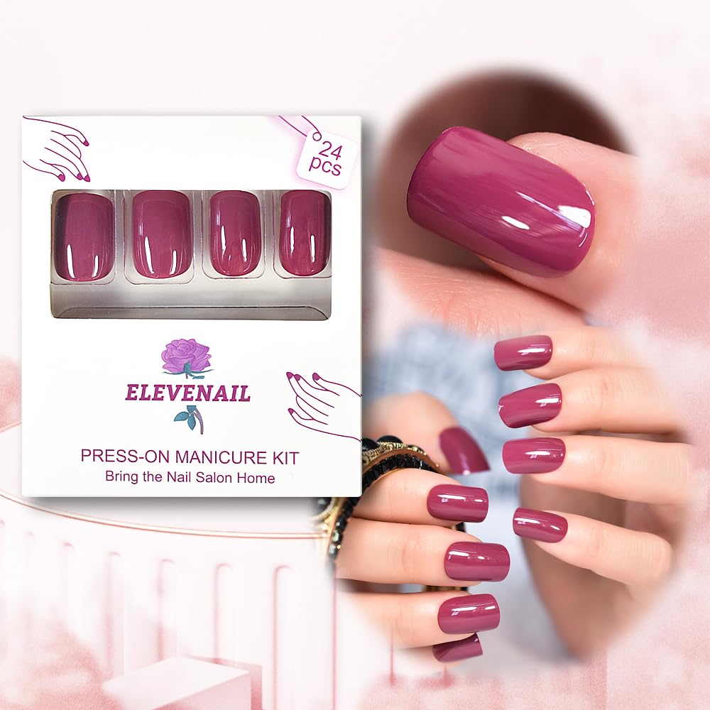 Elevenail press-on nails kit with tools for quick at-home manicures