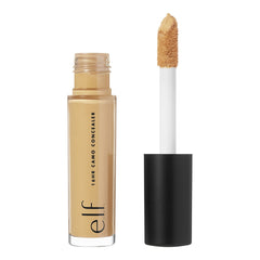 e.l.f. 16HR Camo Concealer Deep Caramel bottle-pour demonstrating precise application