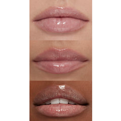 e.l.f. brillo labial voluminizante envase compacto para retoques.