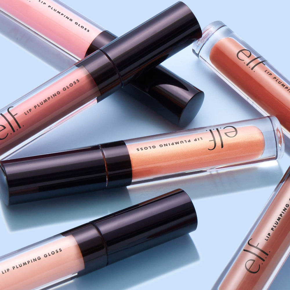 e.l.f. brillo labial voluminizante acabado brillante para look diario.