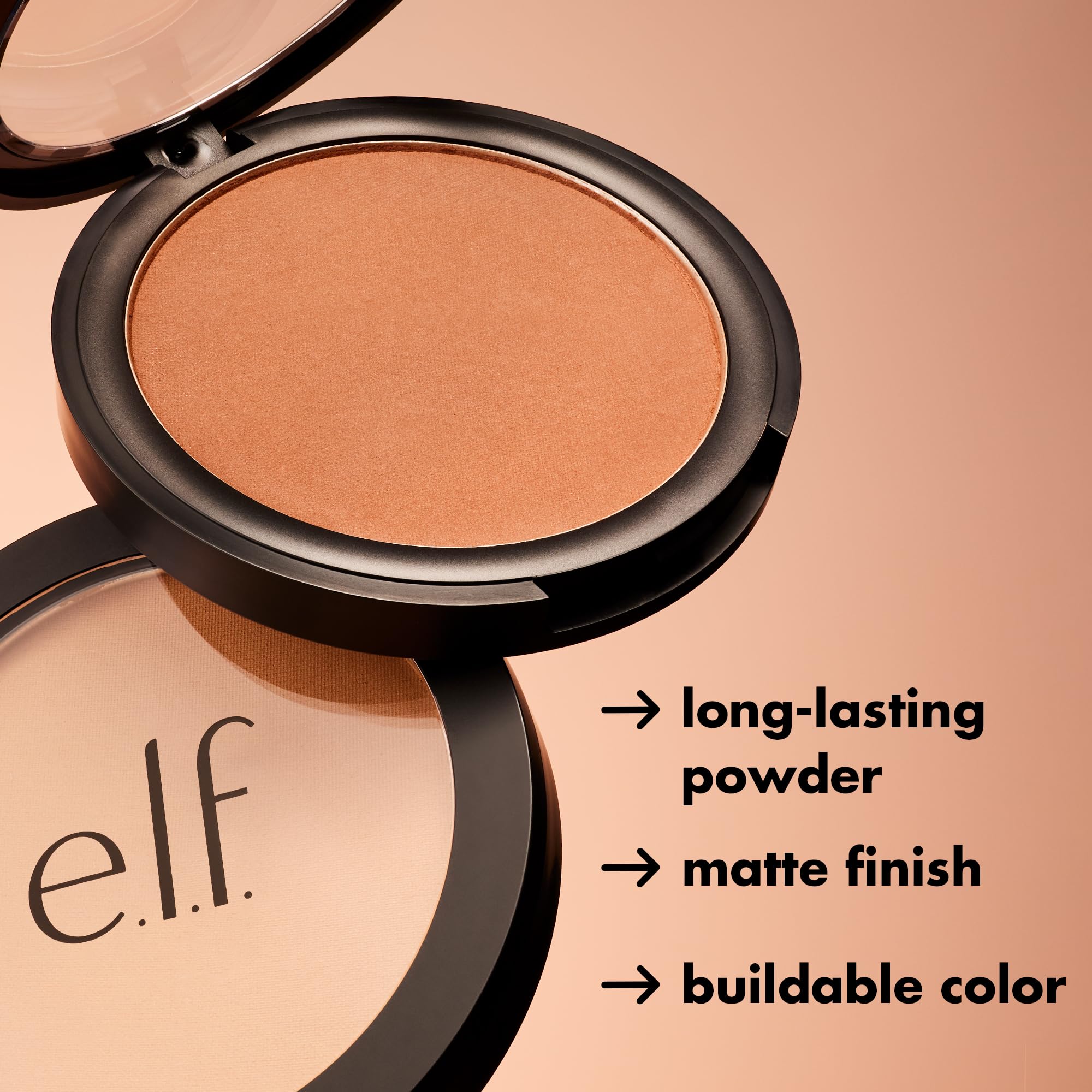 e.l.f. bronceador con primer, pigmento ajustable para looks diarios.