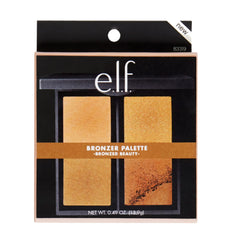e.l.f. Bronceador paleta ofrece acabado luminoso para un aspecto natural durante el día.