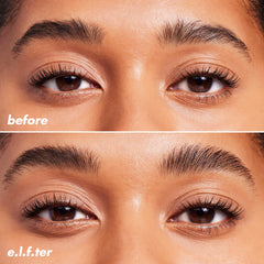 e.l.f. Brow Laminating Gel dual-ended applicator for sculpting brows.