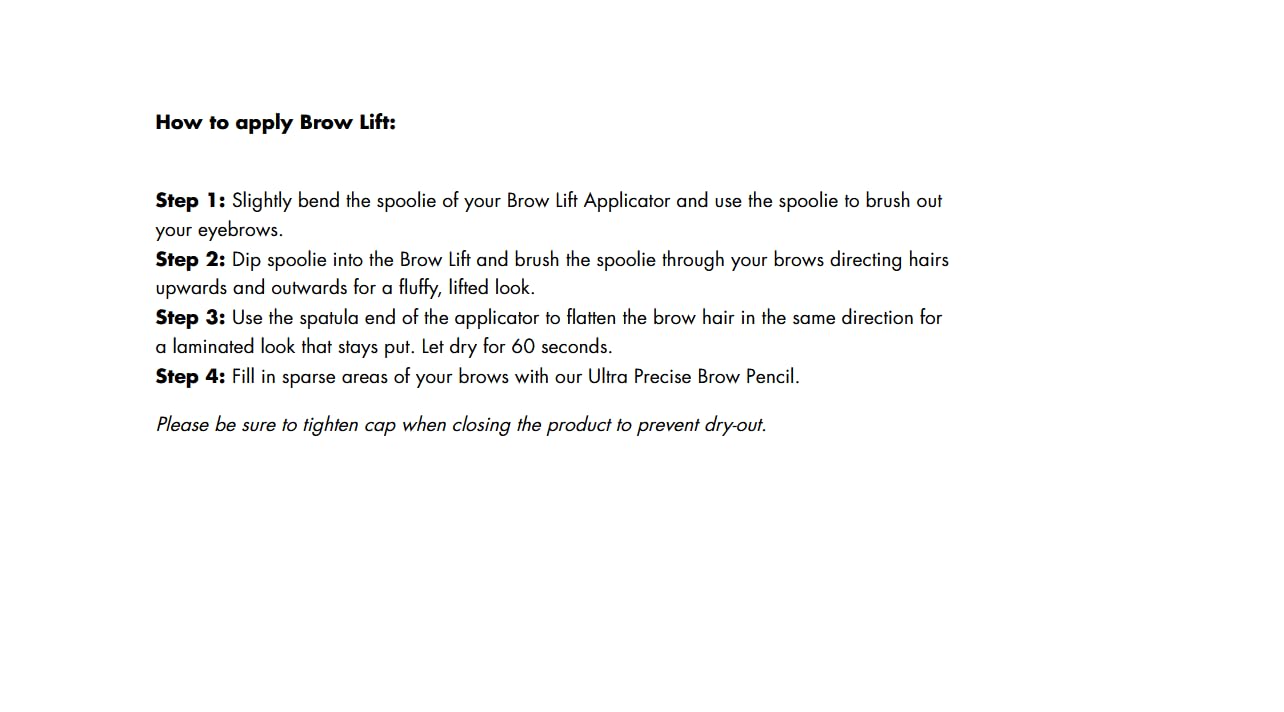 e.l.f. Brow Lift brand logo reinforcing trust and recognition