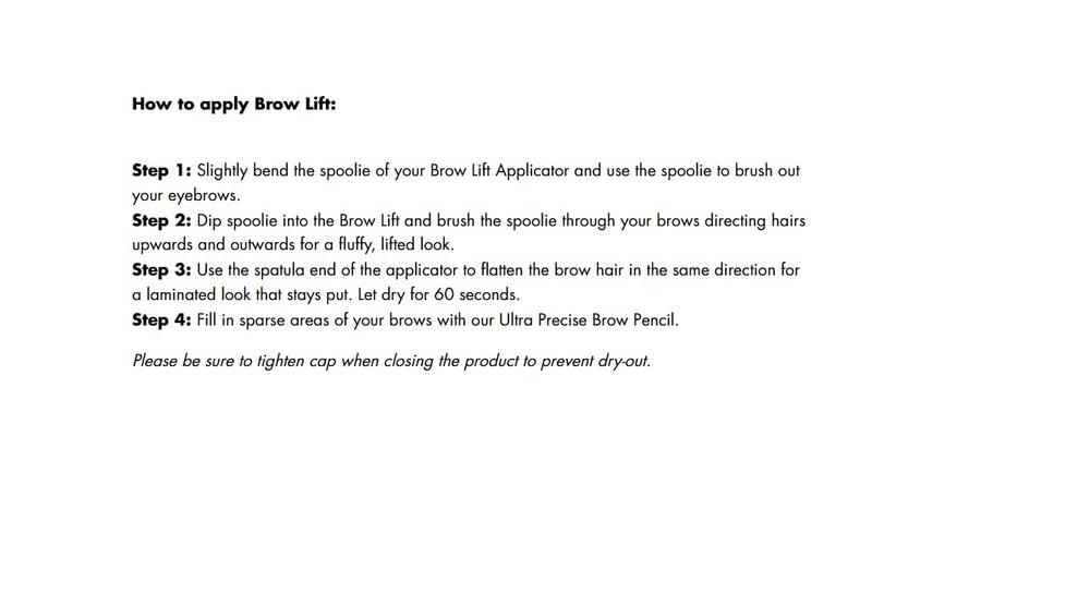 e.l.f. Brow Lift brand logo reinforcing trust and recognition