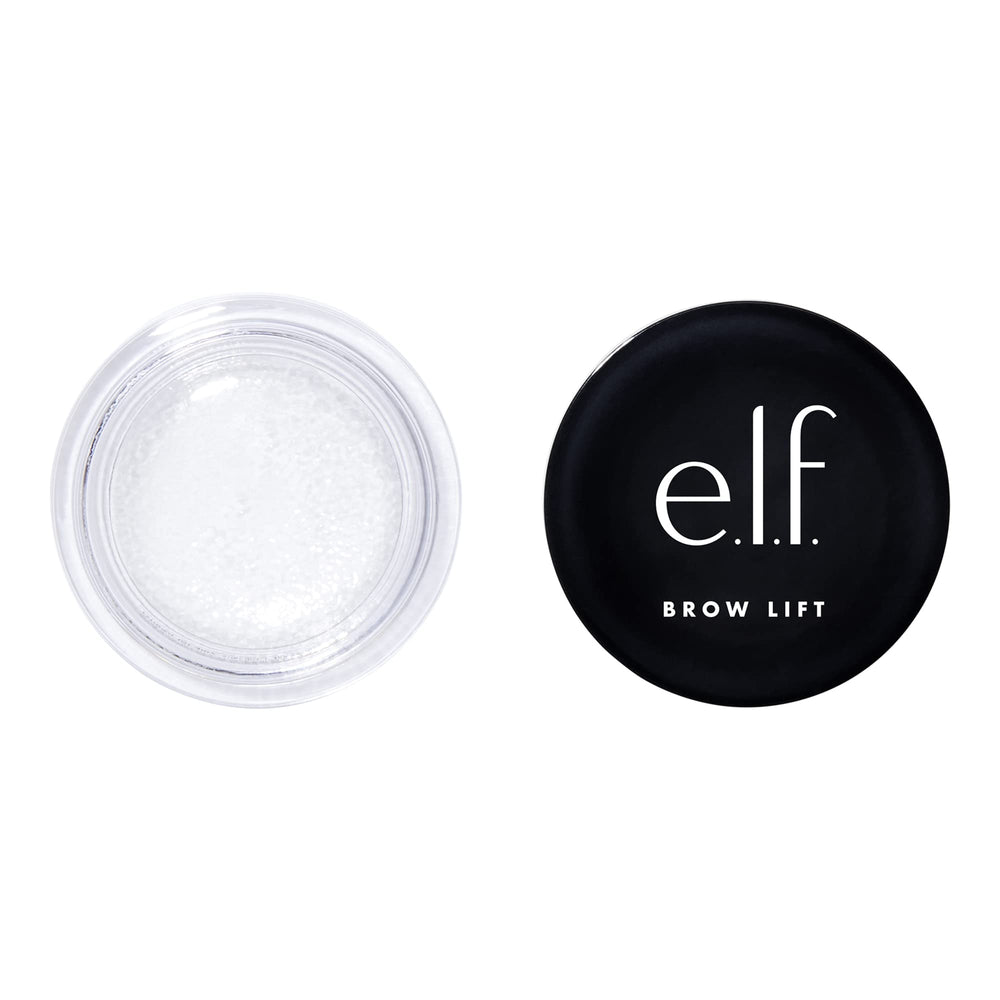 e.l.f. Brow Lift clear bottle showing a strong hold for fluffy brows