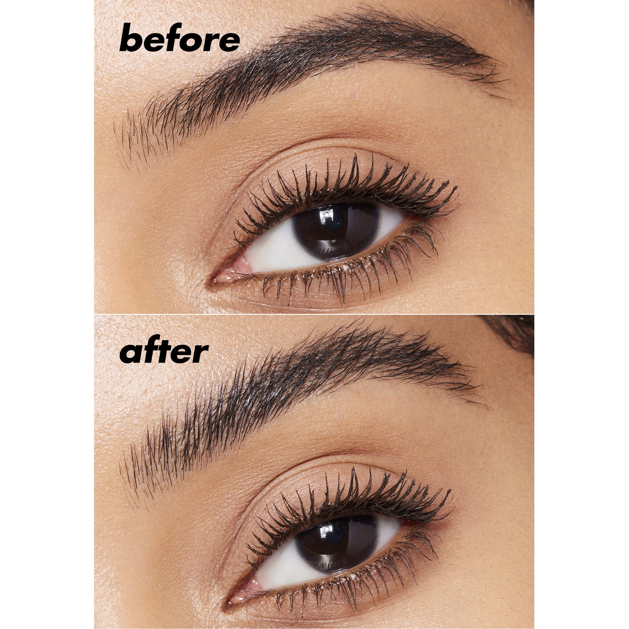 e.l.f. Brow Lift closeup of fluffy brows with natural finish