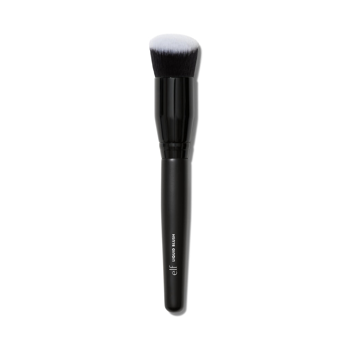 e.l.f. Camo Liquid Blush Brush angled head for precise cheek application and blending.