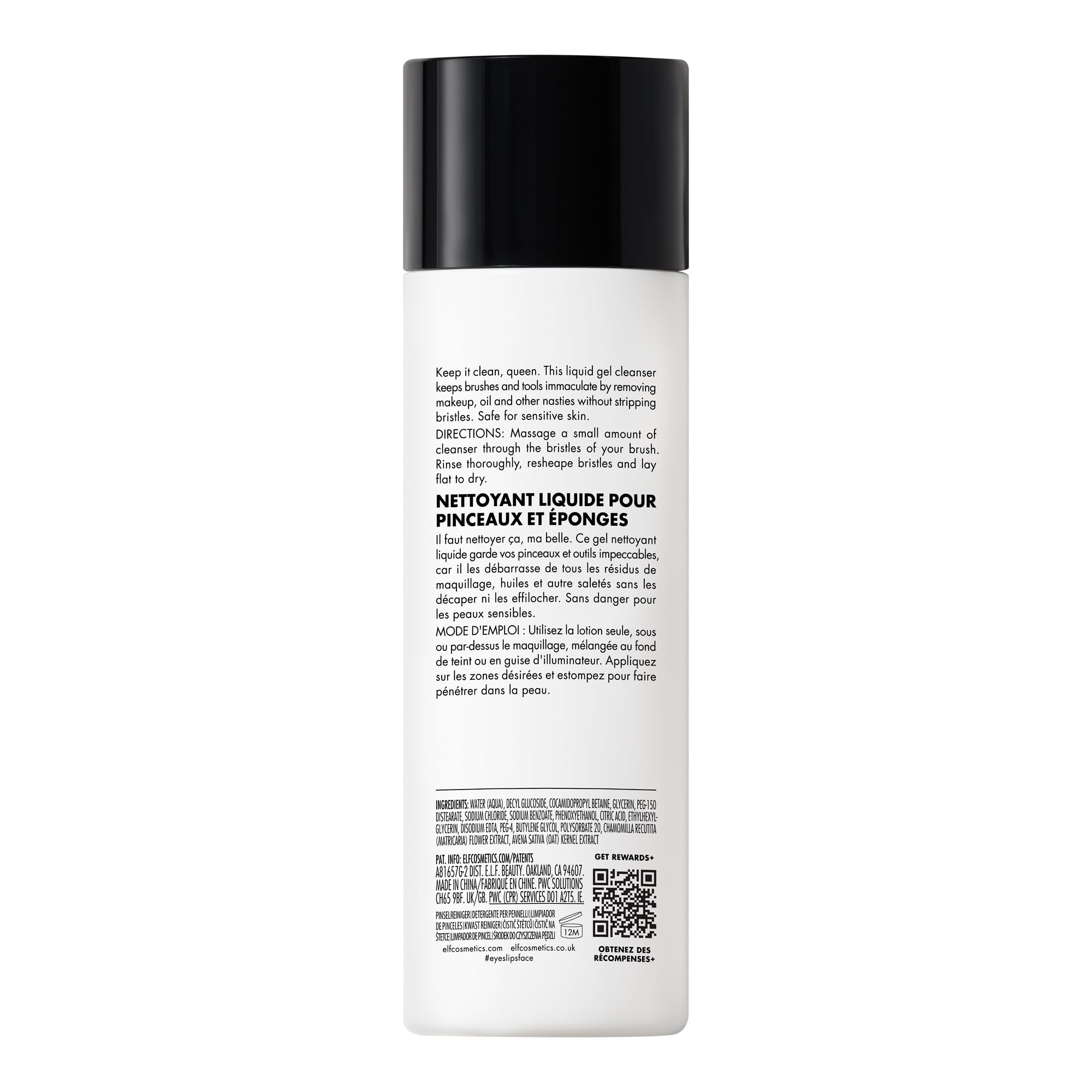 e.l.f. Clean Queen easy-squeeze bottle enabling mess-free cleaning.