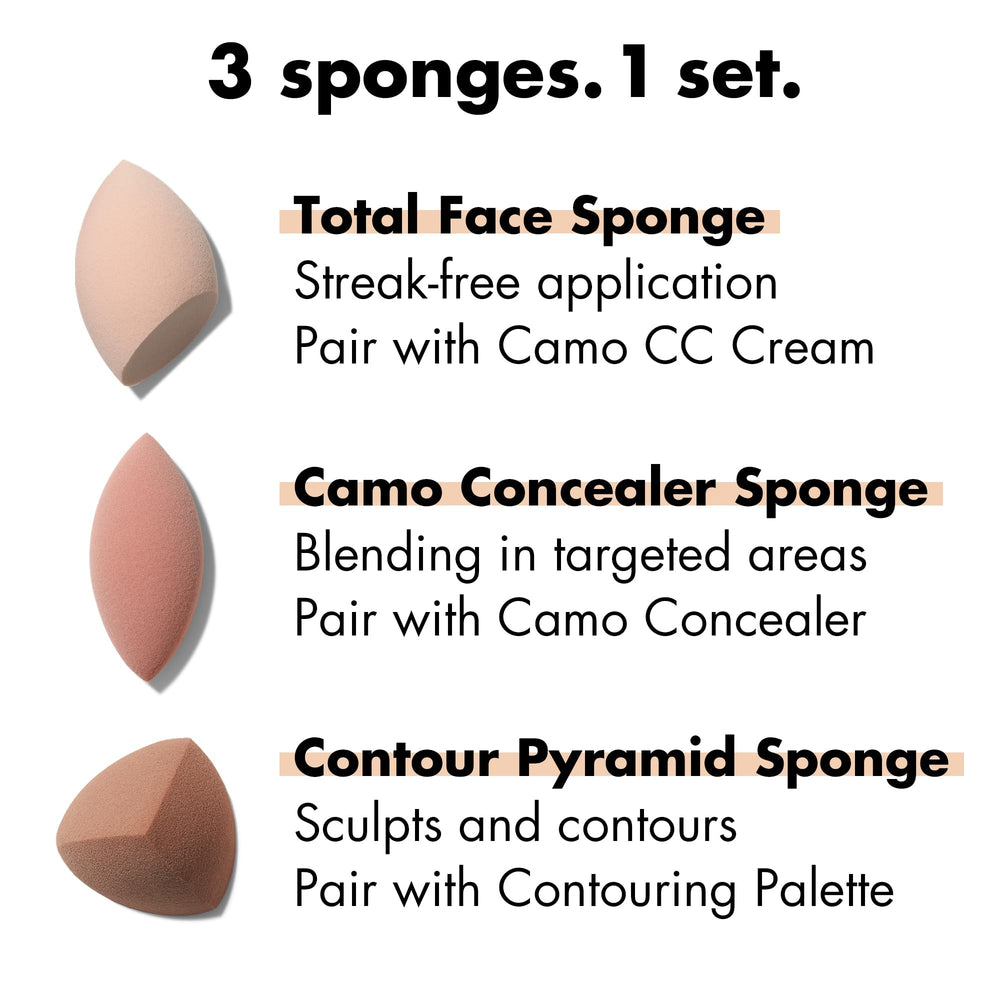 e.l.f. contour pyramid sponge perfect for baking and contouring under eyes.